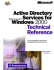 Active Directory(Tm) Services for Microsoft Windows 2000 Technical Reference (It-Microsoft Technical Reference)