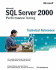 Microsofta Sql Server 2000a[ Performance Tuning Technical Reference