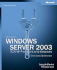 Microsoft� Windows Server� 2003 Tcp/Ip Protocols and Services Technical Reference