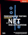 Performance Testing Microsoft�. Net Web Applications