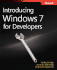 Introducing Windows� 7 for Developers