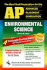 Ap Environmental Science (Rea)-the Best Test Prep for Advanced Placement (Advanced Placement (Ap) Test Preparation)