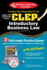 Clep� Introductory Business Law With Cd (Clep Test Preparation)