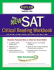 Kaplan New Sat Critical Reading Workbook (Kaplan Sat Critical Reading Workbook)