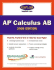 Ap Calculus Ab 2005: an Apex Learning Guide