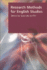 Research Methods for English Studies (Research Methods for the Arts and Humanities)