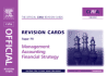Cima Revision Cards Management Accounting Financial Strategy (Cima Study Systems Certificate Level 2006)