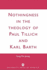 Nothingness in the Theology of Paul Tillich and Karl Barth