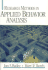 Research Methods in Applied Behavior Analysis