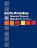 Health Promotion and Education Research Methods: Using the Five Chapter Thesis/Dissertation Model