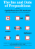 Ins and Outs of Prepositions, the: a Guidebook for Esl Students
