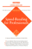 Speed Reading for Professionals (Barron's Business Success Series)