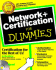 Network + Certification for Dummies?