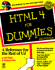 Html 4 for Dummies