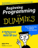 Beginning Programming for Dummies?