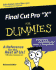 Final Cut Pro4 for Dummies