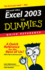 Excel 2003 for Dummies: Quick Reference