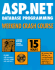 Asp. Net Database Programming Weekend Crash Course