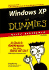 Windows Xp for Dummies Quick Reference