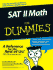 Sat II Math for Dummies