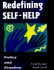 Redefining Self-Help: Policy and Practice (Jossey Bass/Aha Press Series)