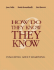 How Do They Know They Know? : Evaluating Adult Learning