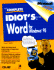 The Complete Idiot's Guide to Word for Windows 95