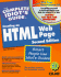 The Complete Idiots Guide to Creating an Html Web Page; With Cdrom
