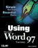 Using Microsoft Word 97 (3rd Edition)