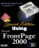 Special Edition Using Microsoft Frontpage 2000