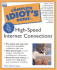 Complete Idiot's Guide to High-Speed Internet Connections (the Complete Idiot's Guide)