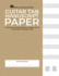 Guitar Tablature Manuscript Paper Standard Edition 64 Pages for Music Notation and Chord Diagrams