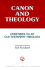 Canon and Theology: Overtures to an Old Testament Theology (Overtures to Biblical Theology)
