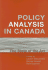 Policy Analysis in Canada