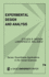 Experimental Design and Analysis (Quantitative Applications in the Social Sciences)