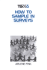How to Sample in Surveys: 6 (Survey Kit)