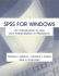 Spss for Windows: an Introduction to Use and Interpretation in Research