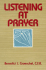Listening at Prayer