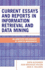 Current Essays and Reports in Information Retrieval and Data Mining: An Annotated Bibliography of Shorter Monographs