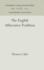 The English Alliterative Tradition (Middle Ages Series)