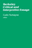 Berkeley: Critical and Interpretive Essays