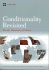 Conditionality Revisited: Concepts, Experiences, and Lessons