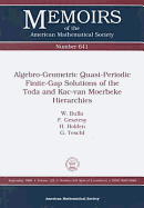 Algebro-Geometric Quasi-Periodic Finite-Gap: Solutions of the Toda and Kac-Van Moerbeke Hierarchies (Memoirs of the American Mathematical Society)