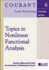 Topics in Nonlinear Functional Analysis (Courant Lecture Notes)