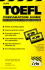 Cliffs Toefl Preparation Guide? ? 2 Cassettes