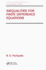 Inequalities for Finite Difference Equations Pure and Applied Mathematics