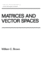 Matrices and Vector Spates