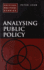 Analysing Public Policy (Critical Political Studies)
