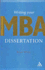 Writing Your Mba Dissertation