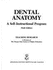 Dental Anatomy: a Self Instructional Program